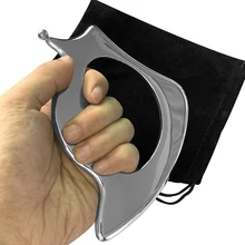 Соскабливающая доска Fascial массаж расслабляющий лицевой инструмент для массажа тела из нержавеющей стали Уход за телом Массаж скребком гуаша массажный инструмент