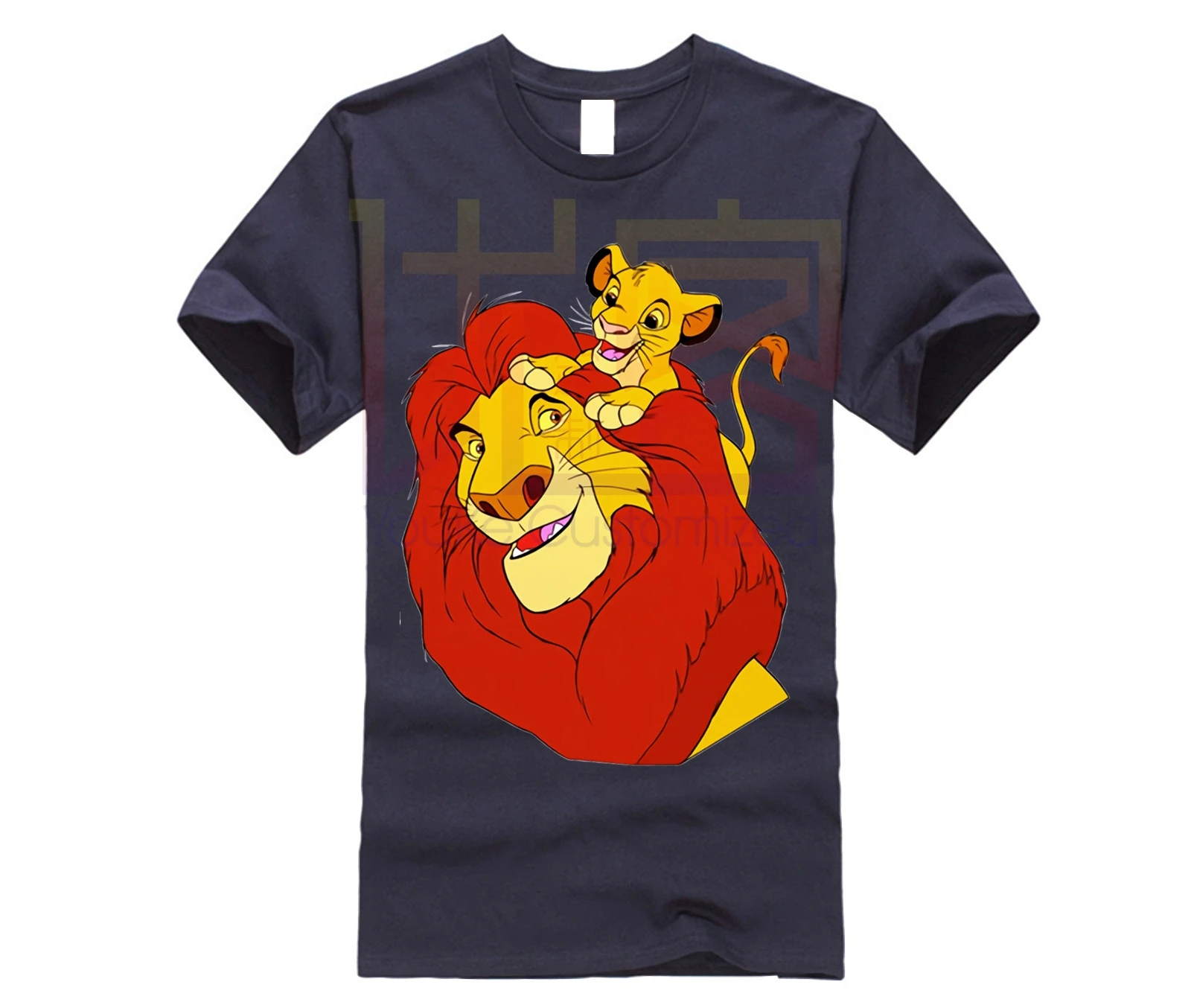 Мужская футболка с принтом HAKUNA MATATA Модная белая изображением короля льва милые