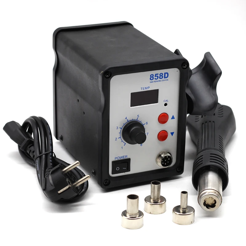 858D паяльная станция с горячим воздухом SMD BGA промышленный фен для волос