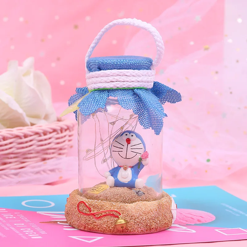 Творческий милый Doraemon Единорог Тоторо Дрифтинг Звезда Смолы Ночной светильник с ручкой для домашнего декора светильник s студента рождественские подарки