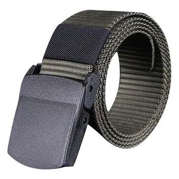 

Men Women Canvas Belt Universal Army Style Automatic Buckle Nylon Belt 2019 New Outdoor Tactical Waist Belt For Men Female