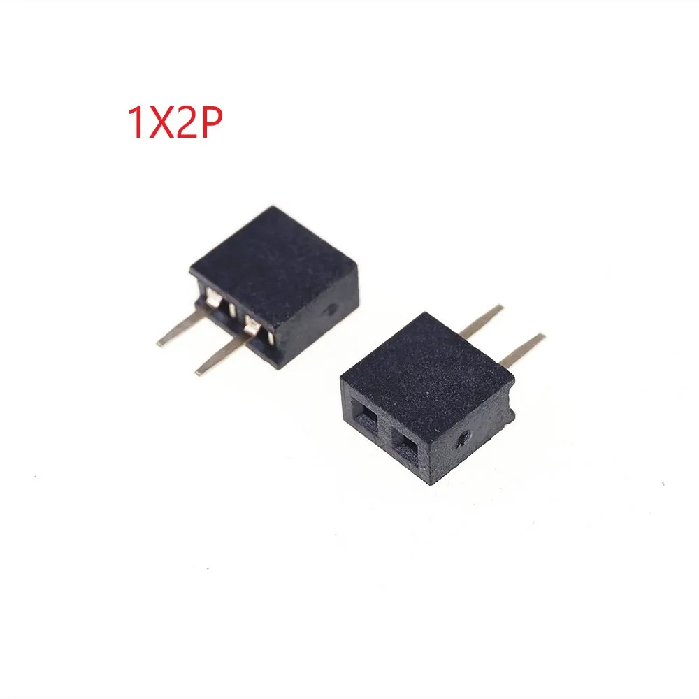 20pcs 1x2 P 2 Pin 2.0 mm PCB Female Header Headers Single row Straight Through Hole Insulator height 4.30mm Rohs Reach | Обустройство