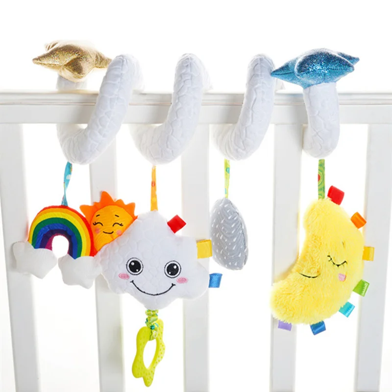 

New cartoon Mobile Bed Bell Baby Rattle Toys Cribe Mobiles Newborn Toddler Toys 0-12 months Teether Educational Toy For Children