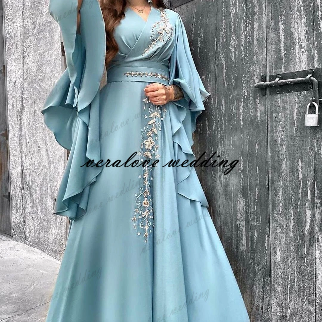 rose gold prom dress Vestido De Festa Prom Dress 2021 Long Sleeves Muslim India Evening Gowns Long Sleeves Formal Party Second Reception Gowns sage green prom dress