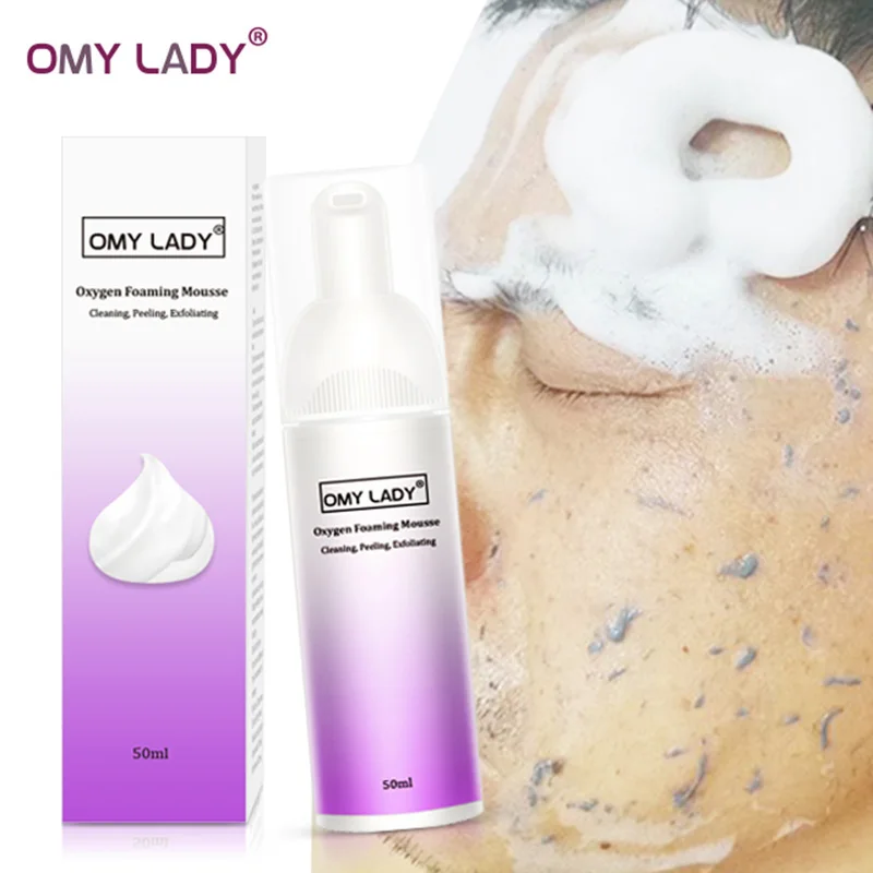 From Ru OMY LADY кислородный Пенящийся мусс глубокое очищение лица очищающее средство увлажняющее масло контроль сужение пор удаление черных точек очищающее средство для лица - Цвет: From Ru