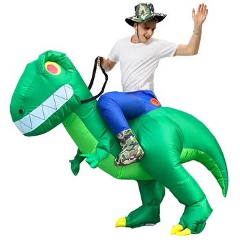 

Ride On Dinosaur Costume Inflatable Blow Up Suit Cosplay Props for Halloween Party QJS Shop