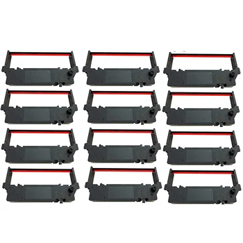 

12 Pack Black/Red Printer Ribbon for STAR RC700BR, SP700, 712, 742