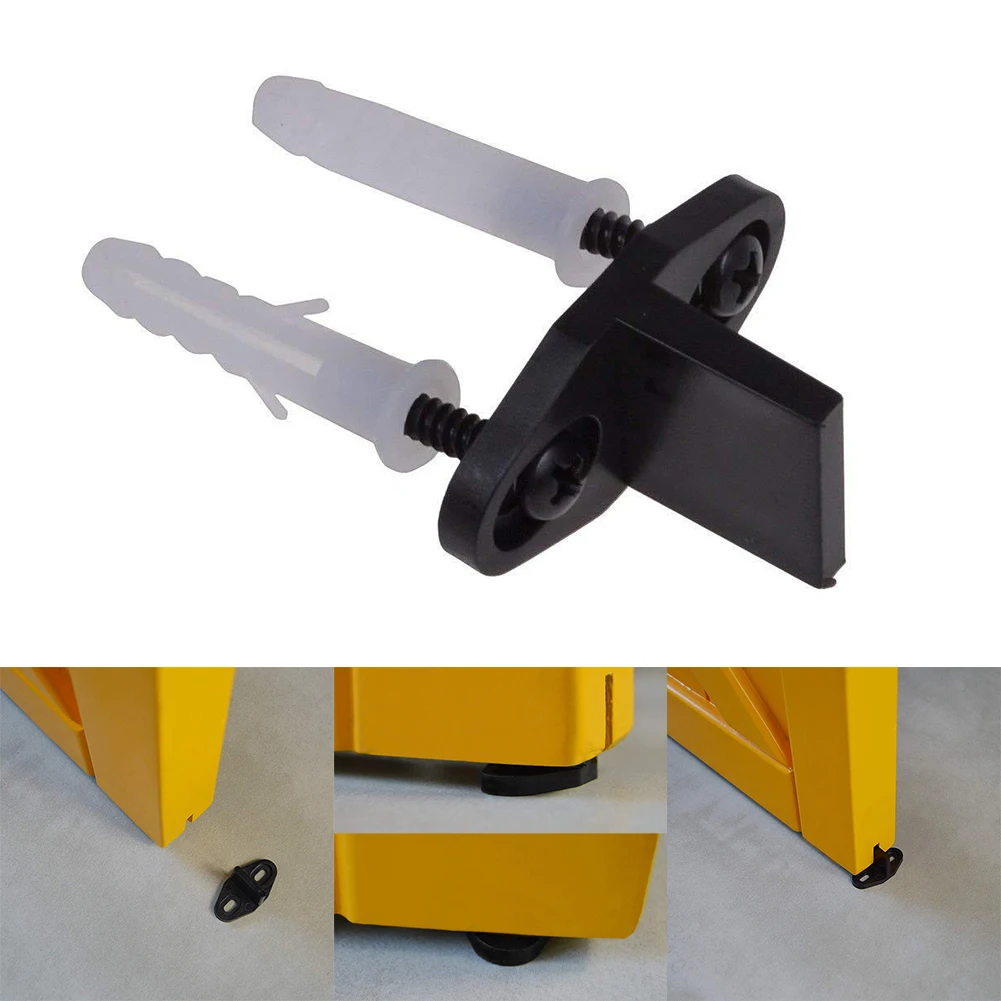 2pcs Home Easy Install Durable Protective Swinging Reduce T Shape Clip Floor Guides Wood Door Sliding Barn Hardware Bottom | Обустройство