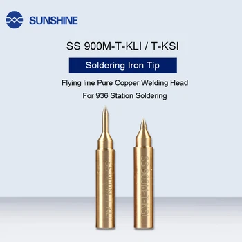 

Professional Main Board Flying line Pure Copper Soldering Iron Tip 900M-T Series For 936 Welding Station Soldering Iron Head