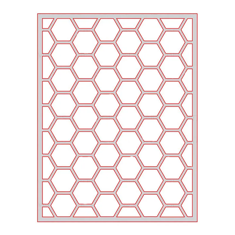 

Naifumodo1Pc/lot Frame Dies Metal Cutting Dies New 2019 Dies Scrapbooking Craft Dies Metal Die Card Ablum Hexagon Background Die