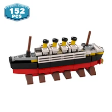 

MOC Titanic Mini Ship Boat Building Blocks City RMS Cruise Ship Movie Collection Bricks Constructor Toys for Children Xmas Gifts