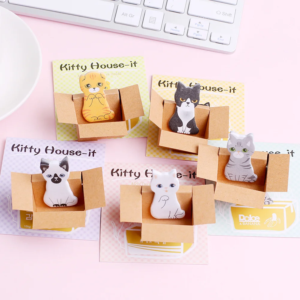 Корейский Новый коврик для кошек милый липкий блокнот Kawaii 3D сделай сам