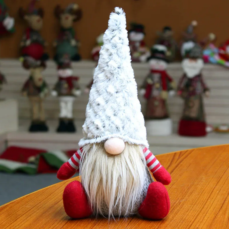 Сделай Сам шведский томте Рождественское украшение Санта Клаус скандинавский плюшевый Рождественский гном плюшевый-Рождественский подарок на день рождения - Цвет: 15x26cm R