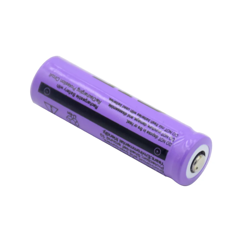 Фиолетовый острый Топ ICR 14500 батарея 3 7 V 2300mAh литий ионная аккумуляторная для