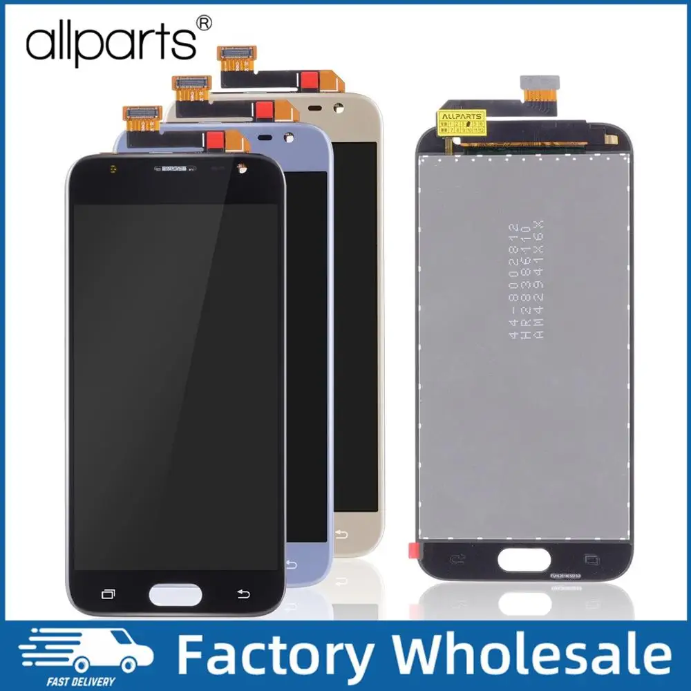 Цена Дисплей для SAMSUNG Galaxy J3 2017 J330F SM J330F J330 font b LCD b font в сборе с тачскрином Оригинал 5.0 черный синий золотой