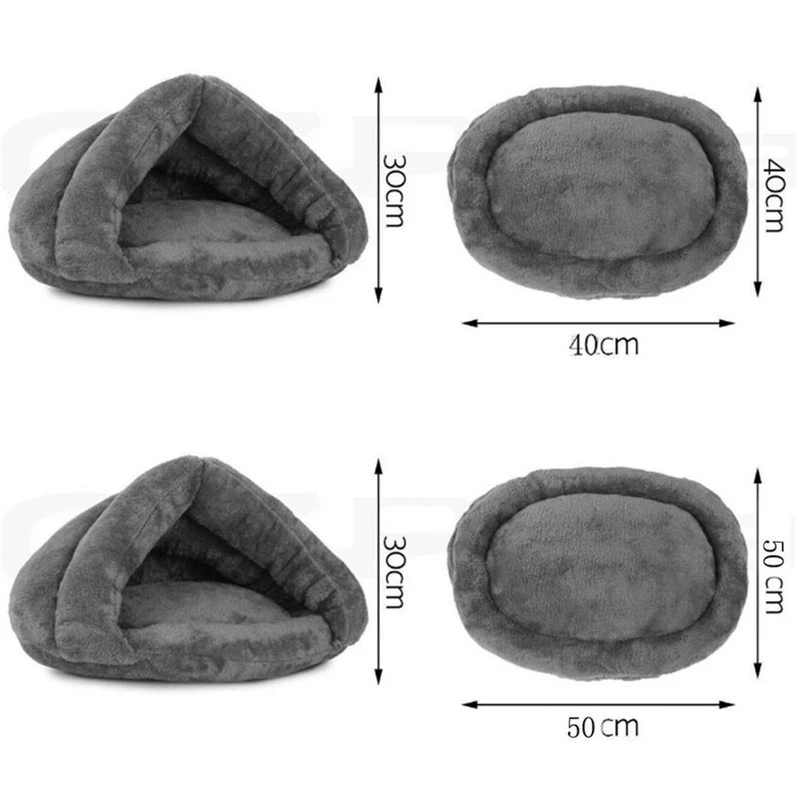 Домашняя кровать для домашних собак и кошек, теплый мягкий коврик, постельные принадлежности, корзина для пещеры, клетка для домашних животных, домик для котенка, мягкая Уютная домашняя подушка, спальная кровать
