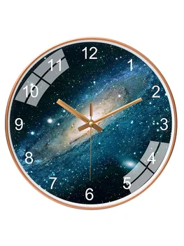 

Creative Simple Clock Wall Nordic Star Bedroom Living Room Clock Wall Hanging Mute Quartz Minimalist Wandklok Home Decor AA50ZB