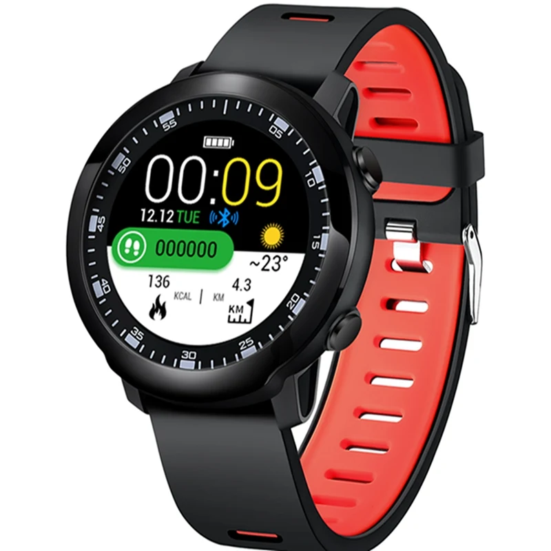 

Bakeey SW05 Full Round Touch Music Control Decline Call Message Remin Heart Rate Monitor Sport buletooth Anti-lost Smart Watch