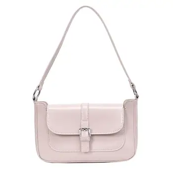 

Women's Bag 2019 Messenger Leather Fashion Shoulder New Wild Versatile Casual Trend Temperament Leather Buckle H1