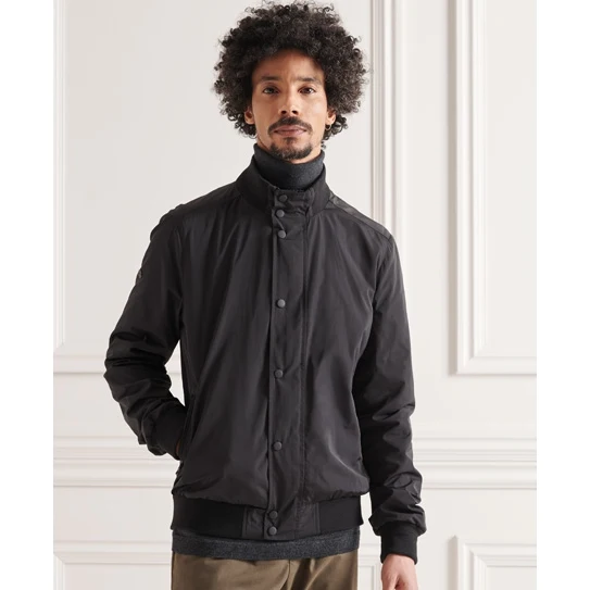 Куртка STUDIO HARRINGTON Black SUPERDRY | Мужская одежда