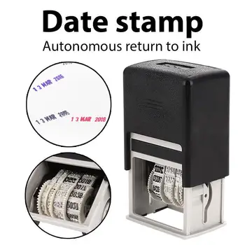 

DIY Handle Account Student SCHOOL Retro Office Supplies Roller Date Stamp English 2017-2028 Convenient Stamping Mud Set Home