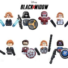 

Marvel Avengers Black Widow Figures Taskmaster Red Guardian Yelena Super Hero Building Blocks Figures Toys Kid Gift