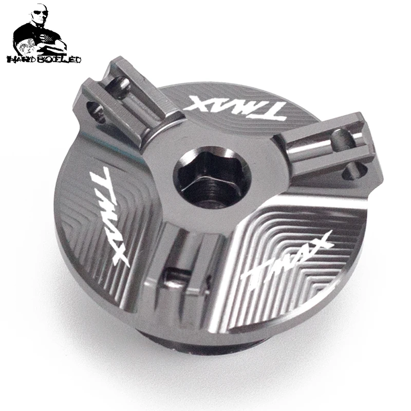 T-max logo M2.02.5 Motorcycle Aluminum Oil Filler Cap Plug cover For T MAX 530 tmax530 2013-2016 tamx500 Tmax 500 2008-2012 (17) 副本