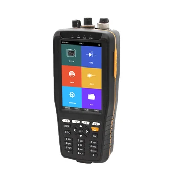 

Mini 4 Inch Screen OTDR Optical Time Domain Reflectometer 1310 and 1550nm Built-in VFL OPM OLS With FC SC ST Connectors
