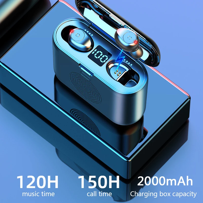 CVC8.0 шумоподавление Bluetooth наушники тяжелый бас Беспроводные наушники с функцией динамика беспроводная гарнитура Earbus