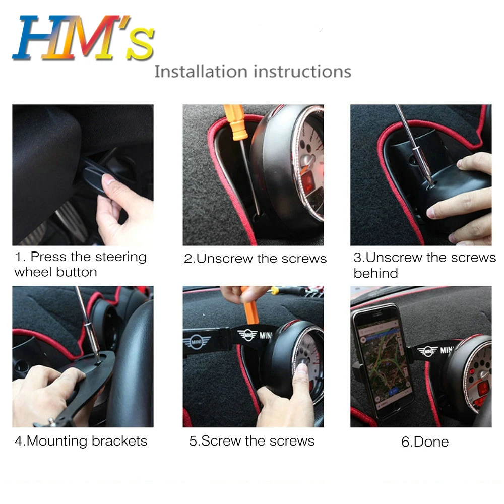 Автомобильный держатель для телефона R55 R56 R57 R60 R61 F54 F55 F56 F60|Универсальный