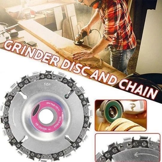 102/125mm Inches Wood Carving Disc Chain Grinder for Use With 4&quot 5&quotAngle Grinders Tool Wooking | Инструменты