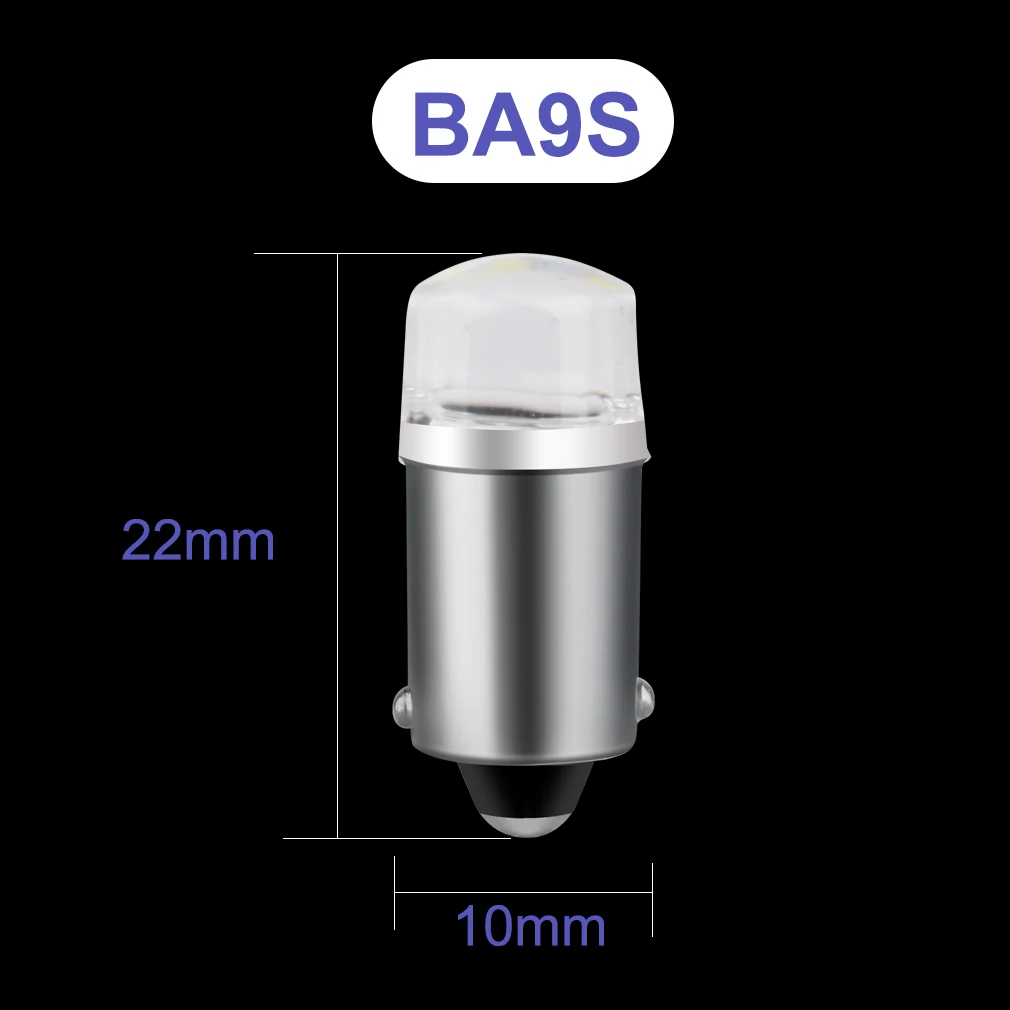 LED Car Bulbs 2pcs BA9S T4W T2W T3W H5W 2 LED 2835 SMD 12913 12910 12929 LED Indicator Bulb License Plate DC 12V