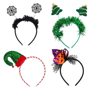

4pcs Festival Hair Hoop Cosplay Headdress Pumpkin Hair Hoop Halloween Headband for Party Masquerade