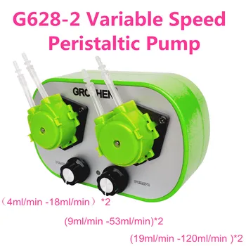 

DC 12V Basic Variable Speed Peristaltic Pump with 2 Pump Head , Peristaltic Pump .Flow Rate 4~120 mL/min