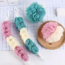 Сетчатая губка мяч для ванной большого размера для взрослых мочалка из люфы набор полотенец полоска натирание полотенце полезный продукт