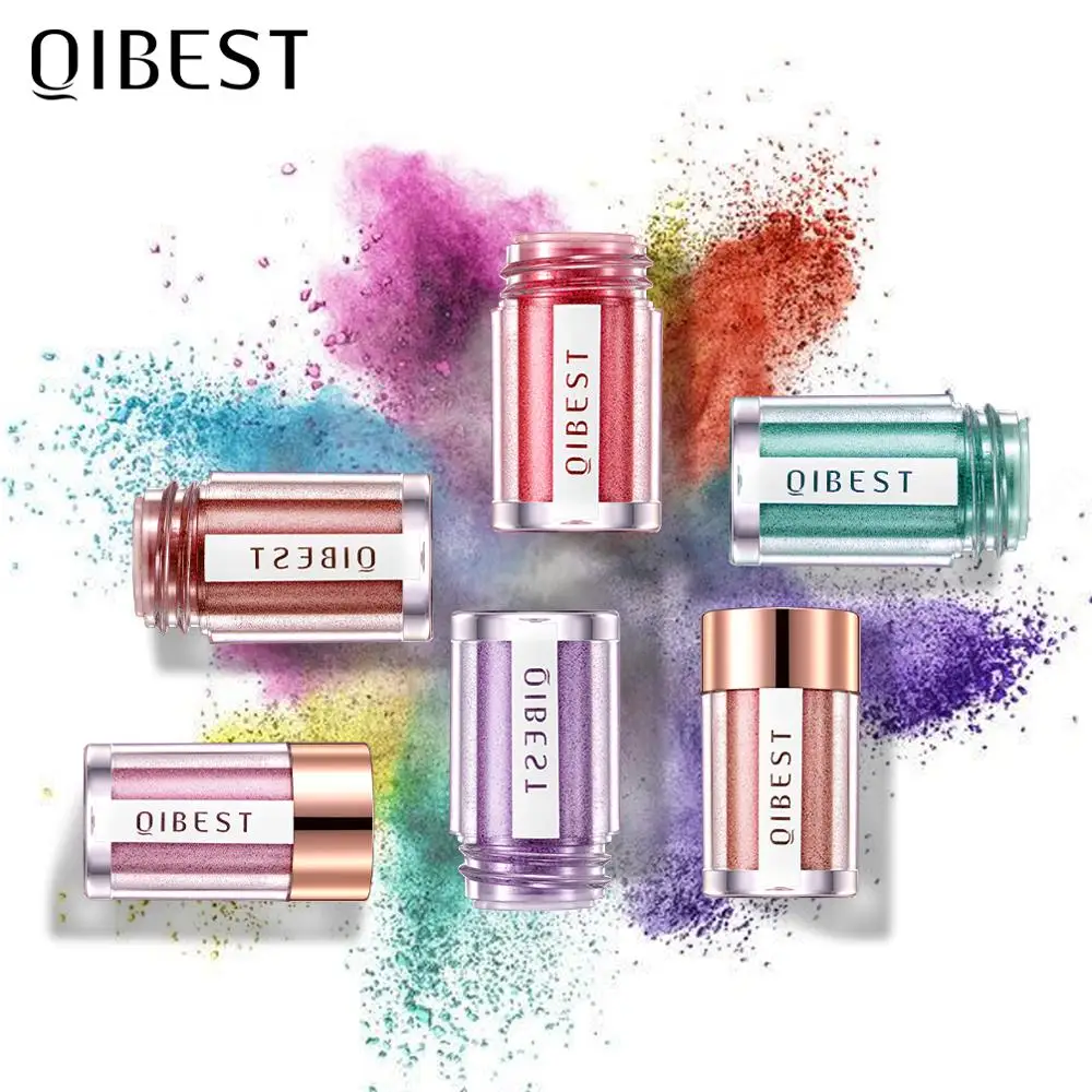 

QIBEST Shiny Eyeshadow Make Up 13 Colors Mineral Shimmer Eye Shadow Powder Make Up Eye Makeup Cosmetics Matte Eyeshadow