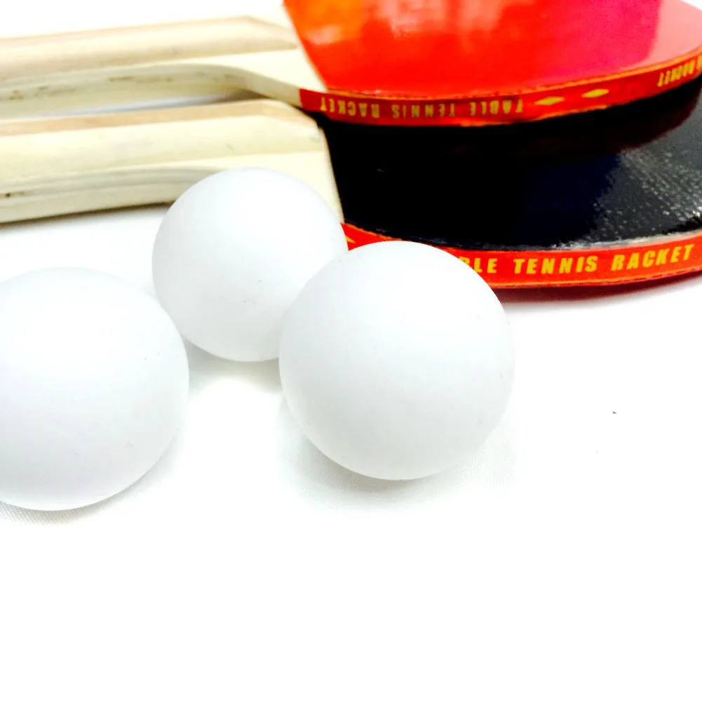 Table Tennis Paddles Set Wear Resistant Gift Lightweight Net Rack Family Activity Durable Portable Wood Handle Balls Double Side