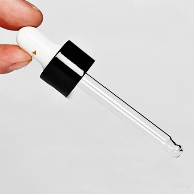 50PCS Black/White Plastic Screw Cap for 18/410 neck size 5ml-100ml Essential Oil Bottles, Gold/Silver/Black Dropper Cap 18mm Glass Pipettes Dropper Lids, Essential Oil Accessories - Цвет: Model 2