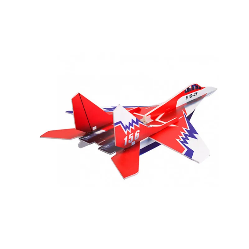Новинка Mig-29 650 мм размах крыльев клей-N-Go Foamboard Red EPP RC самолет комплект Дети игрушки