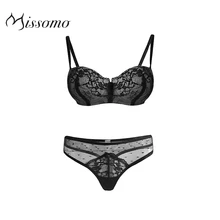 Missomo Simple Sexy LaceLrossover Shoulder Strap Casual Bra