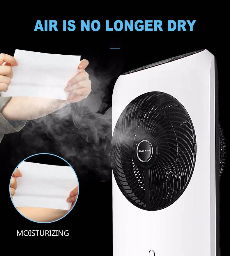 Household Spray Fan Vertical Humidification Fan Variable Frequency Atomizing Fan Remote Control Floor Cooling Fan RC-5080