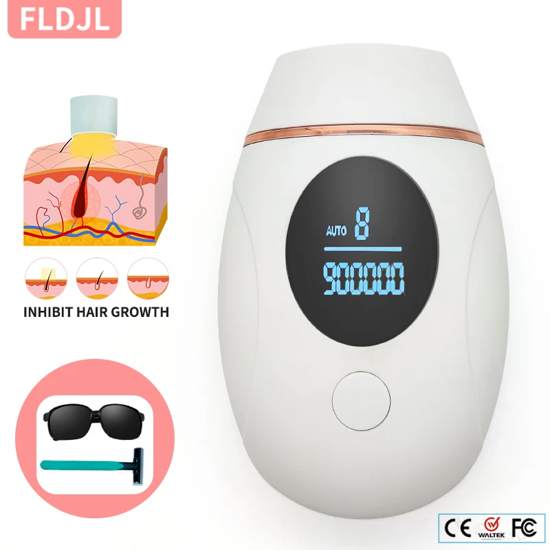 IPL Laser Epilator 900000 Flashes Light Pulses Permanent Painless