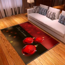 Большого размера, мягкий пушистый тонкий Поролоновый моющийся коврик прямоугольник без запаха Противоскользящий яркий цветной коврик рождественские украшения для дома