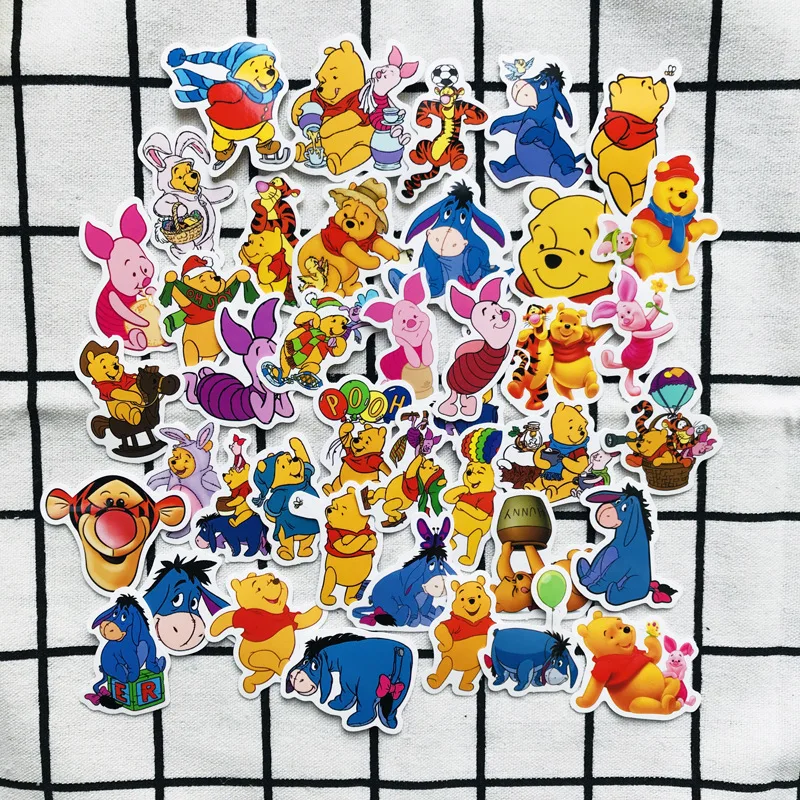 61pcs Mixed Cartoon Toy Bear Mini Stickers for Car Styling Bike Motorcycle Phone Laptop Travel Luggage Cool Funny Sticker Decal