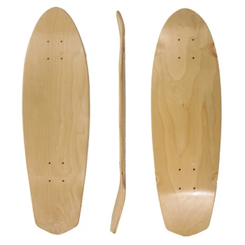 

27inch Skateboard Deck 7-layer Wood Maple Fish Board Longboard Single Rocker DIY Part Blank Skate Board Mini Cruiser Penny Board