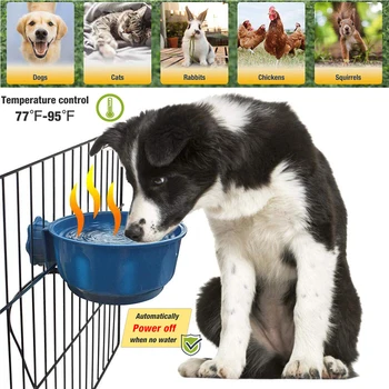 

USB Pet Heated Bowl Automatic Constant Temperature Heating Cat Dog Hanging Heat Preservation Food Basin Pet Feeding Supplies D30