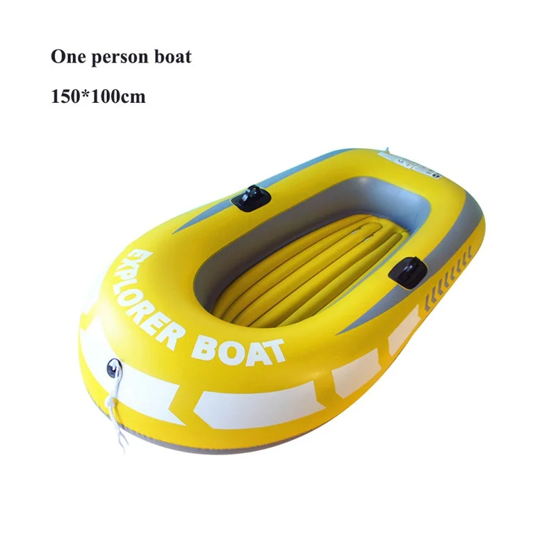 Резиновые катера для водных видов спорта, резиновые катера для рафтинга, одноцветные двойные резиновые лодки, уличные L7375 - Цвет: Yellow Small