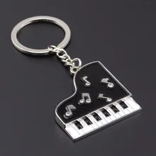 Креативный брелок для ключей в виде пианино Бетховена фортепиано Соната Музыкальный брелок музыкальные ноты брелок