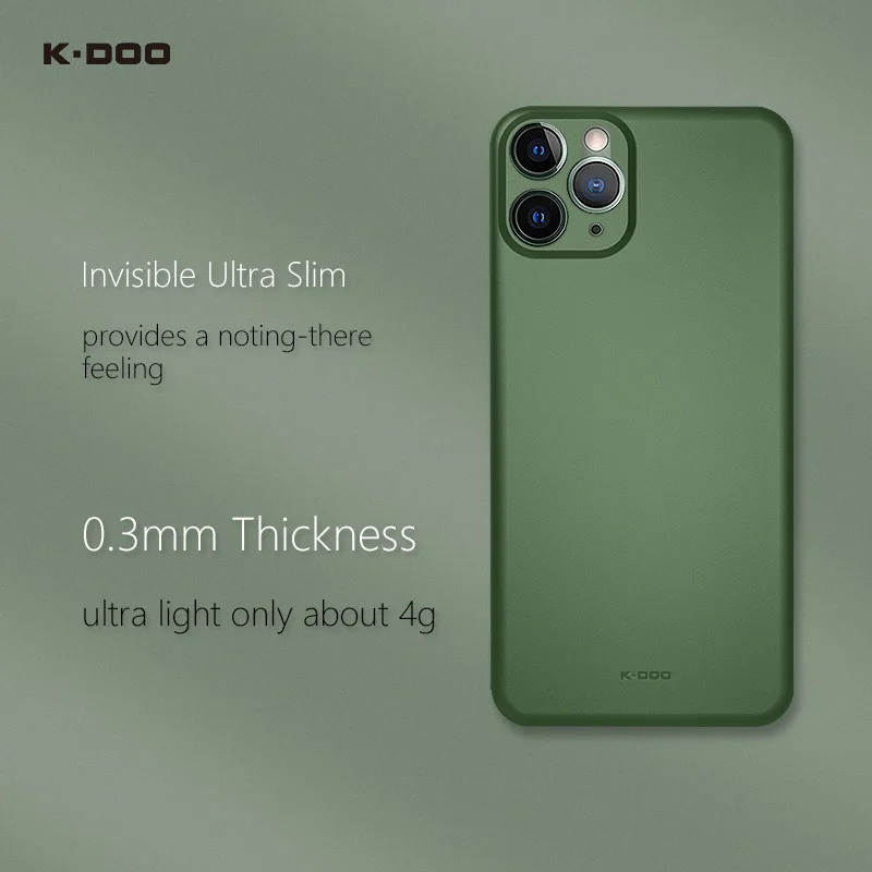 K-Doo Air Skin ультра тонкий чехол 0,3 мм толщина тонкий защитный чехол для мобильного телефона чехол для iphone11/11pro/11promax ► Фото 2/6