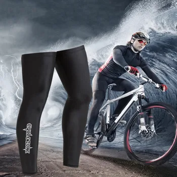 

Unisex Outdoor MTB Bike Cycling Leg Warmers Bicycle Leg Sleeves Covers Windproof Breathable UV Protection White/Black